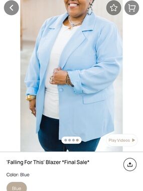 Avenue Light Blue Blazer